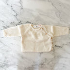 Zara Cream Textured Long Sleeve Sweater + Pants Matching Set | 0-3m