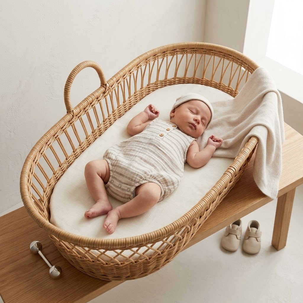 Cat & Jack Tan Cream Stripe Gauze Sleeveless Bubble Romper | 0-3m