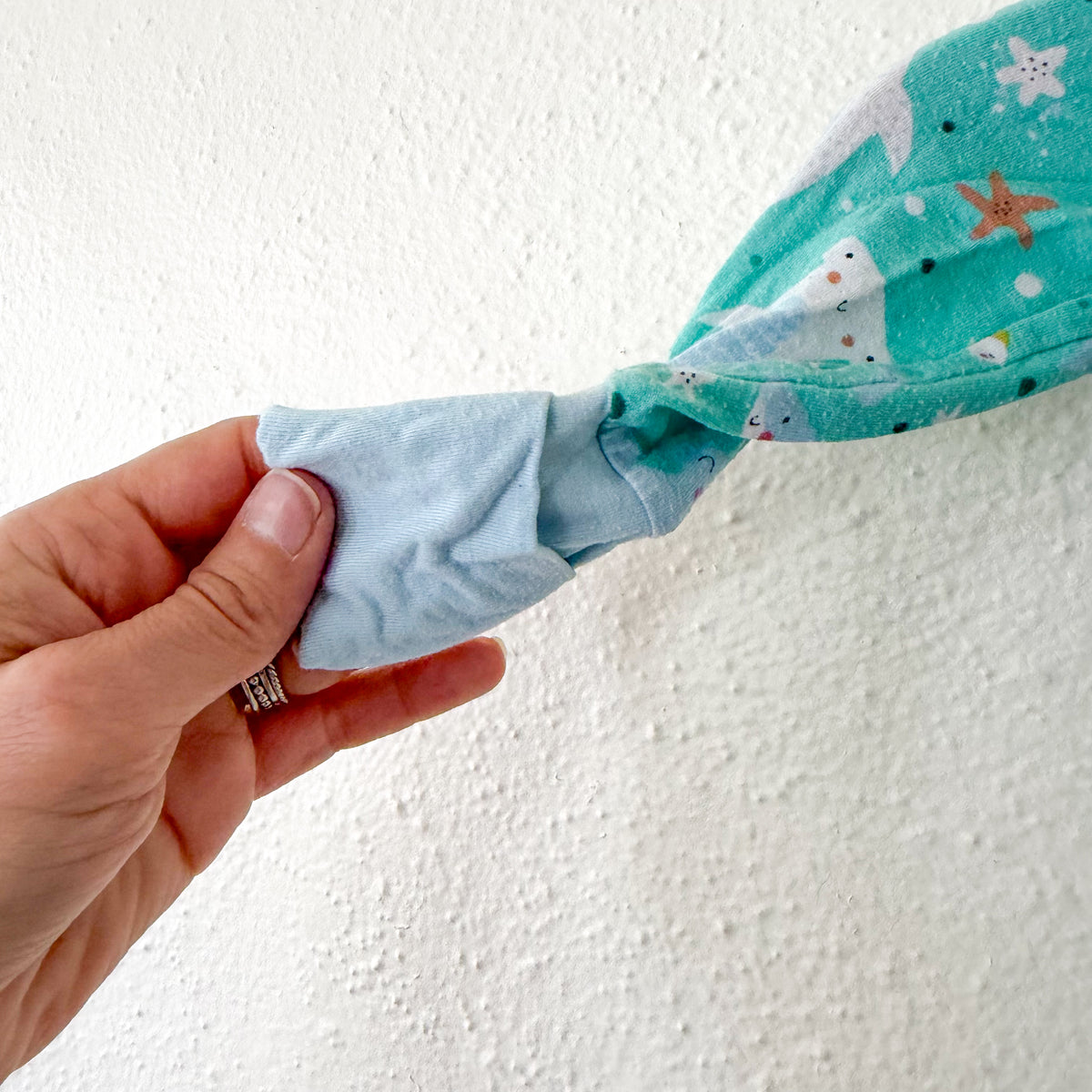 Little Sleepies Ocean Animals Long Sleeve Fold Over Foot Sleeper | 3-6m