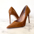 Steve Madden Vala Pointed Toe Stiletto Pumps in Nude Caramel | sz 7