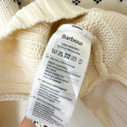 Barbour Mersea Fair Isle Wool Blend Knit Turtleneck Sweater in Aran Cream | 4