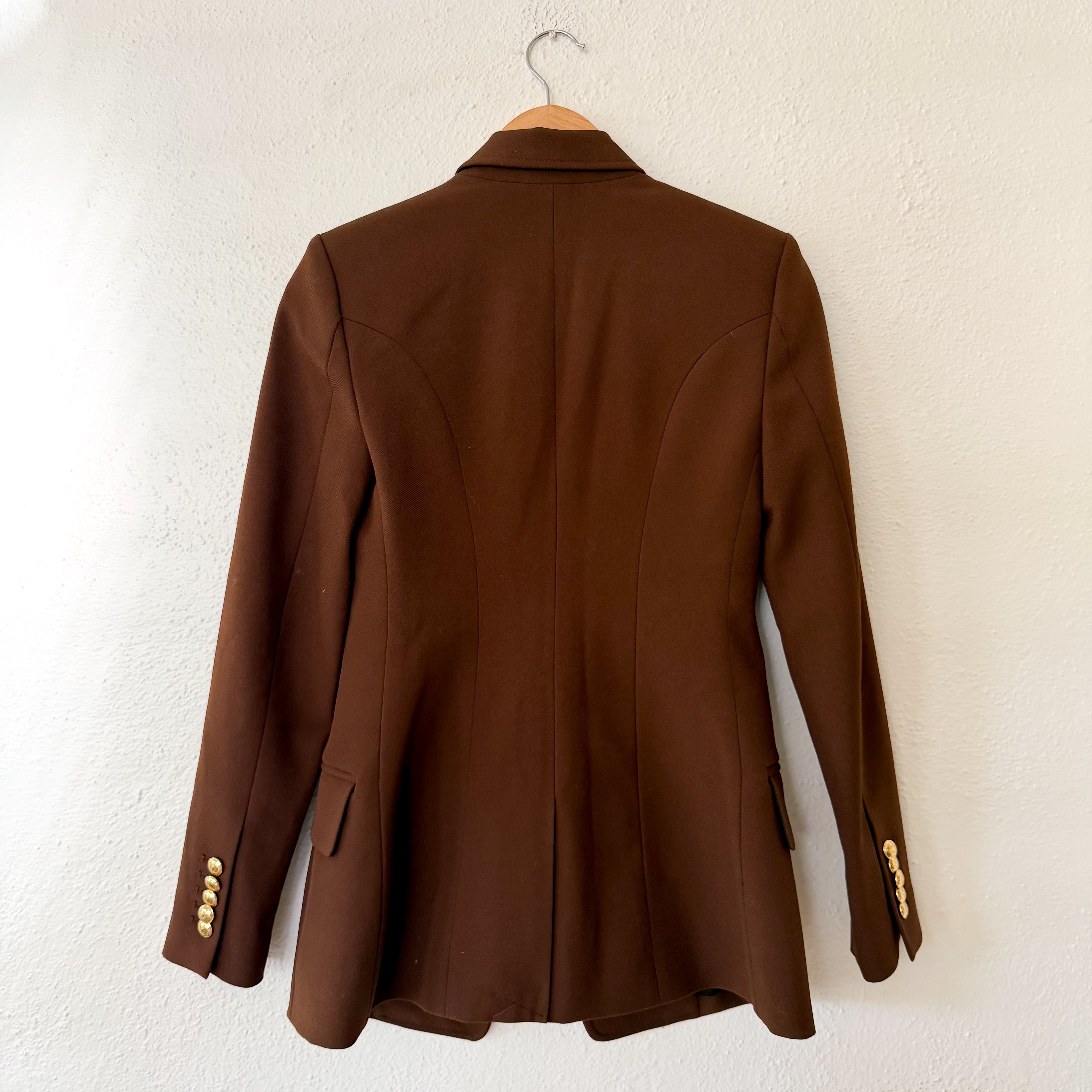 A.L.C. Sedgwick II Double-Breasted Blazer in Mocha Brown | 0