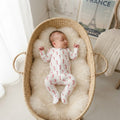 Primary Organic Candy Cane 2-Way Zipper Footed Sleeper | 6-9m