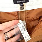 Madewell The Harlow Wool Blend Super Wide-Leg Trouser in Camel | 0