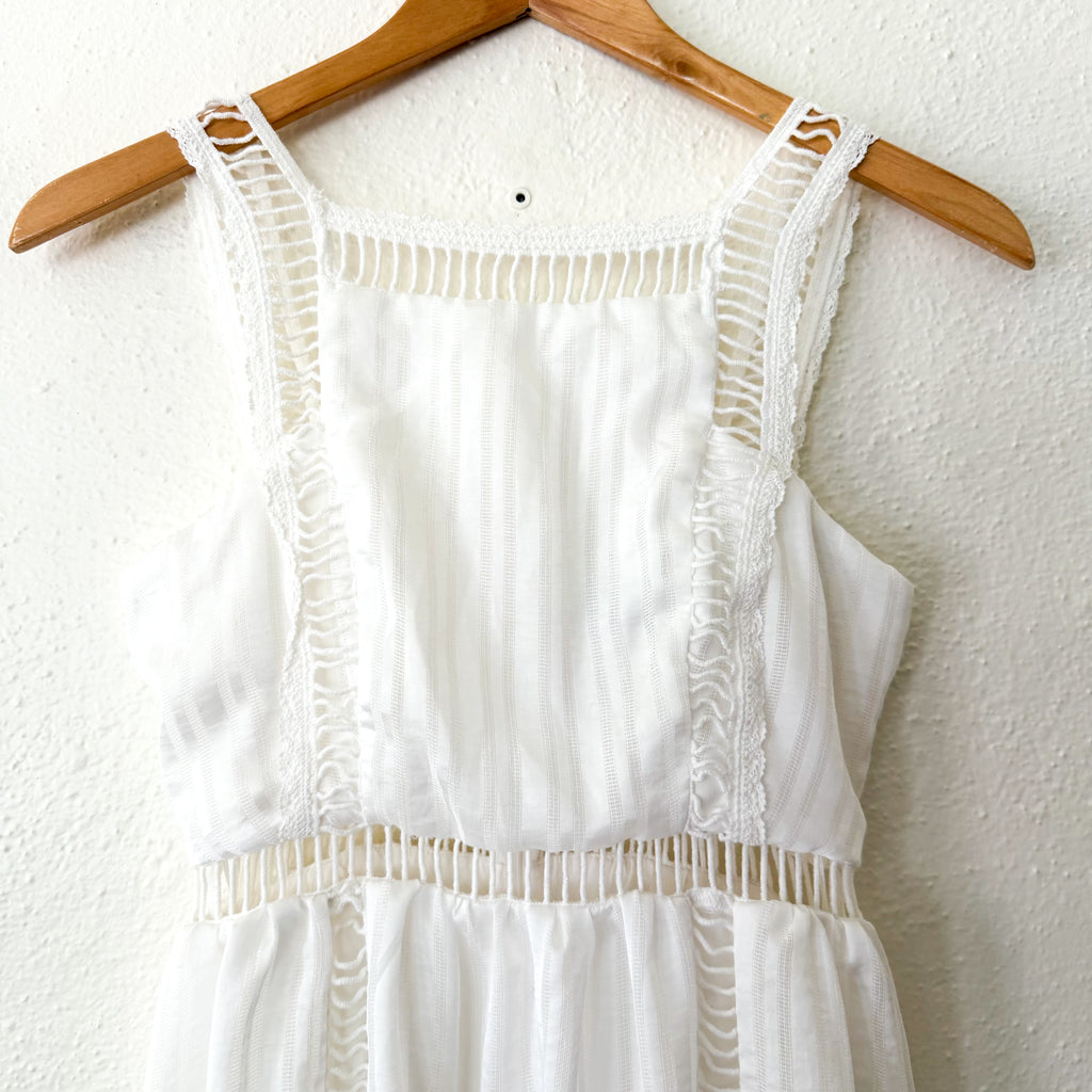 House of Harlowe 1960 x Revolve White Marcella Midi Dress, sz XXS