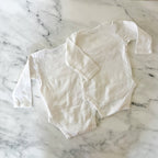 Gerber Basics White Cotton Long Sleeve Bodysuits Bundle x2 | 3-6m