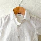 Next Black Taupe Plaid Suit Vest + White Oxford Shirt Set | 9-12m
