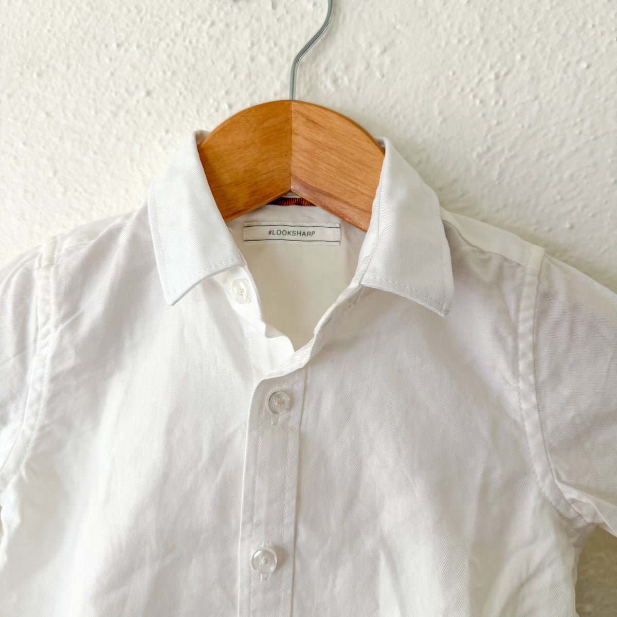 Next Black Taupe Plaid Suit Vest + White Oxford Shirt Set | 9-12m