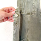Zara Dusty Sage Green Cotton Overalls | 9-12m