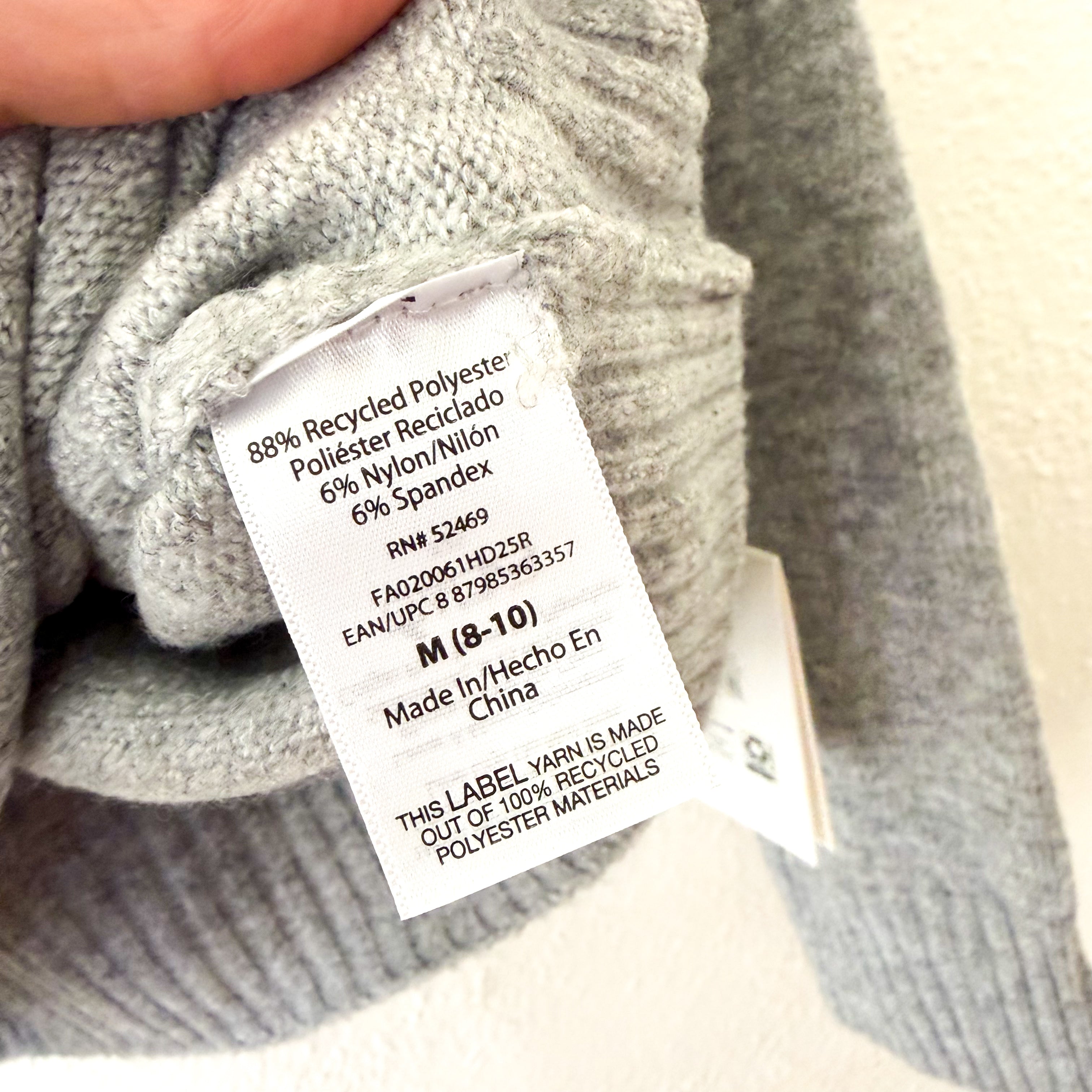 Free Assembly Sweater with Rhinestones in Heather Grey | Medium