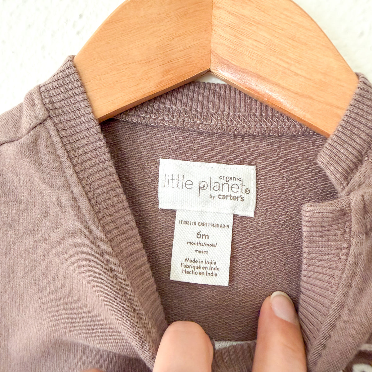 Little Planet Organic Brown 'Gobble Gobble' Long Sleeve French Terry Bodysuit | 3-6m