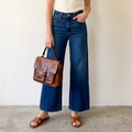 PAIGE Anessa Petite Wide Leg Denim in Dresden Blue Wash | 25P