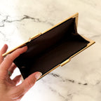 Vintage Small Fendi Pequin Striped Snap Top Coin Wallet