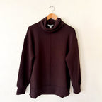Spanx AirEssentials Tunic Turtleneck Sweatshirt in Truffle Brown | Small
