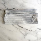 Solly Baby Swaddle Blanket | Heather Grey & White Stripe