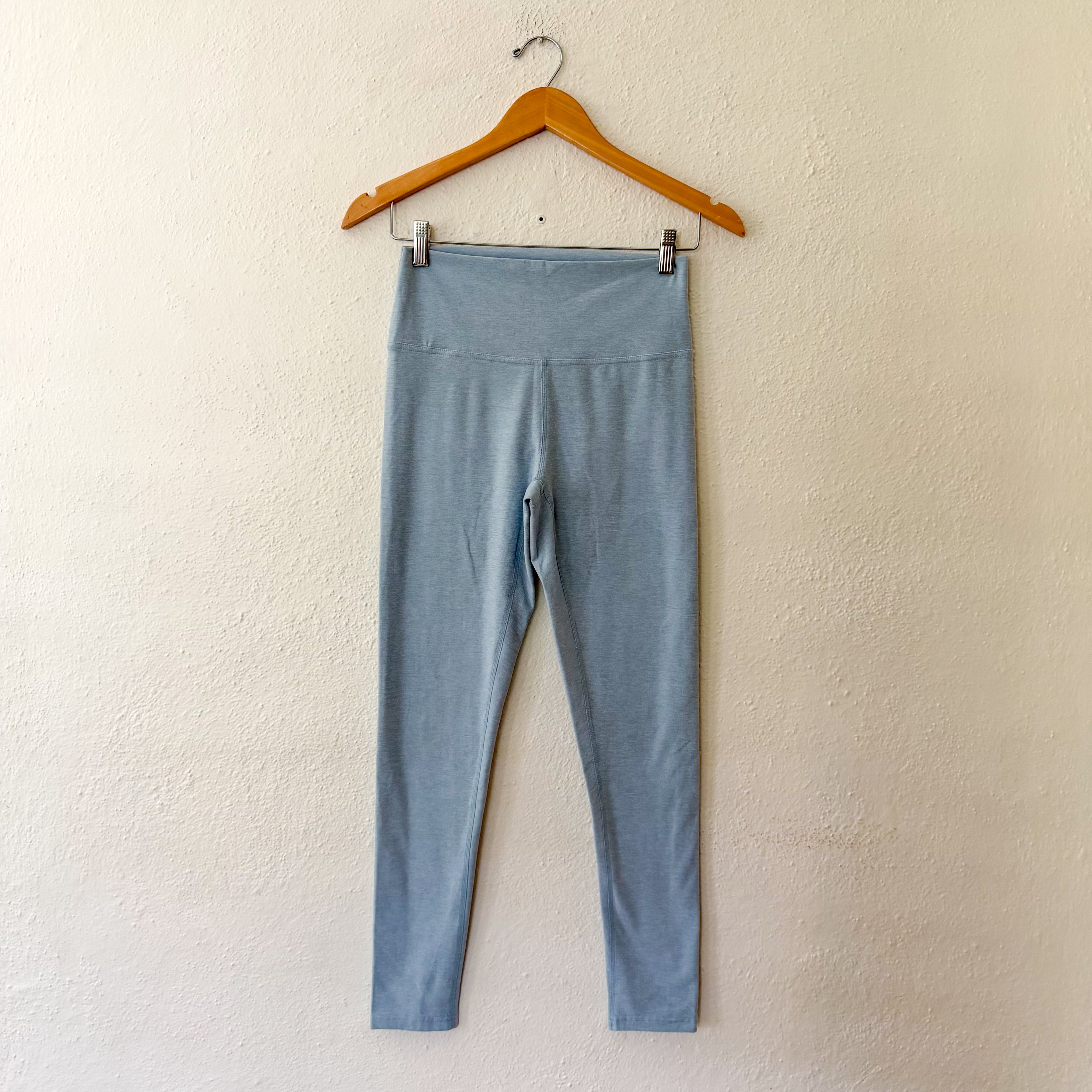Zella Renew Mélange High Waist Leggings in Aqua Heather | M