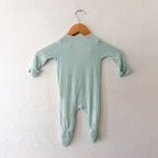 Cloud Island Lime Green Long Sleeve Bamboo 2-Way Zipper Footed Sleeper | 0-3m