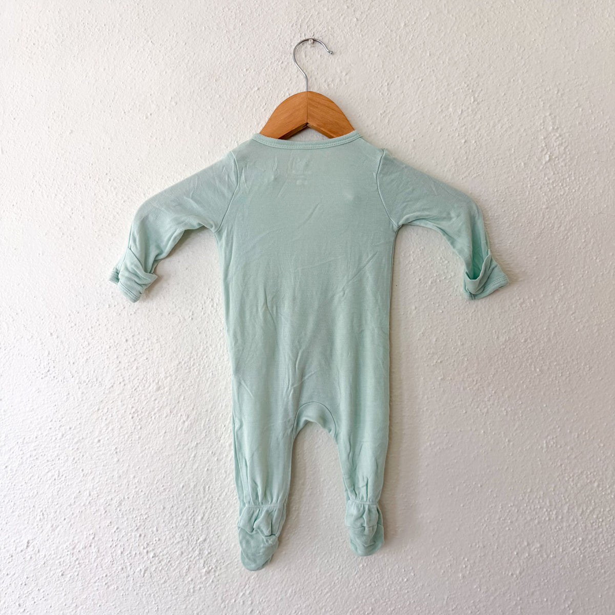 Cloud Island Lime Green Long Sleeve Bamboo 2-Way Zipper Footed Sleeper | 0-3m