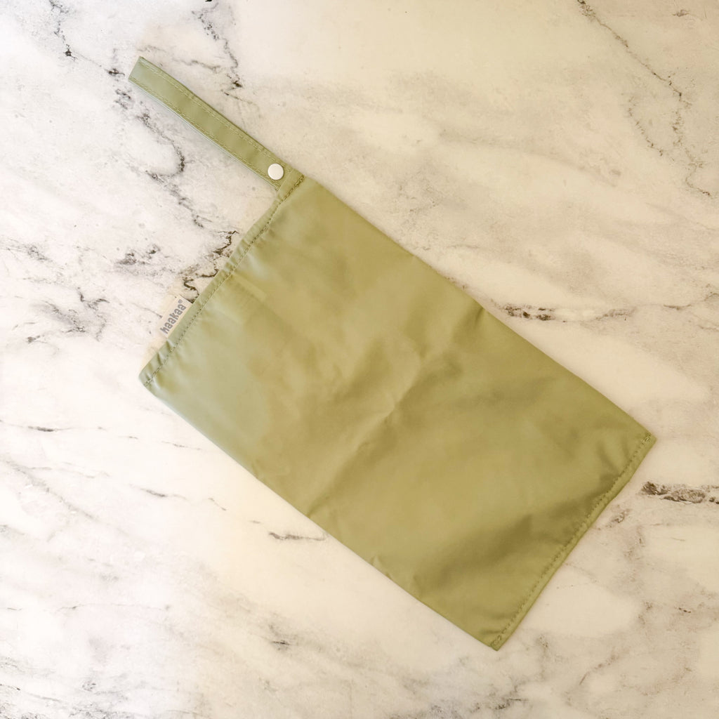 Haakaa Wet Dry Bags for Baby in Grass Green Bundle