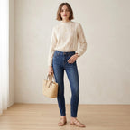 J.Crew 9" High-Rise Dark Wash Toothpick Skinny Denim | 24P