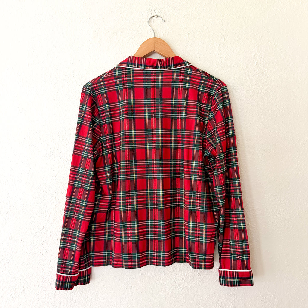 Classic Women's Red Holiday Plaid Pajama Set | S