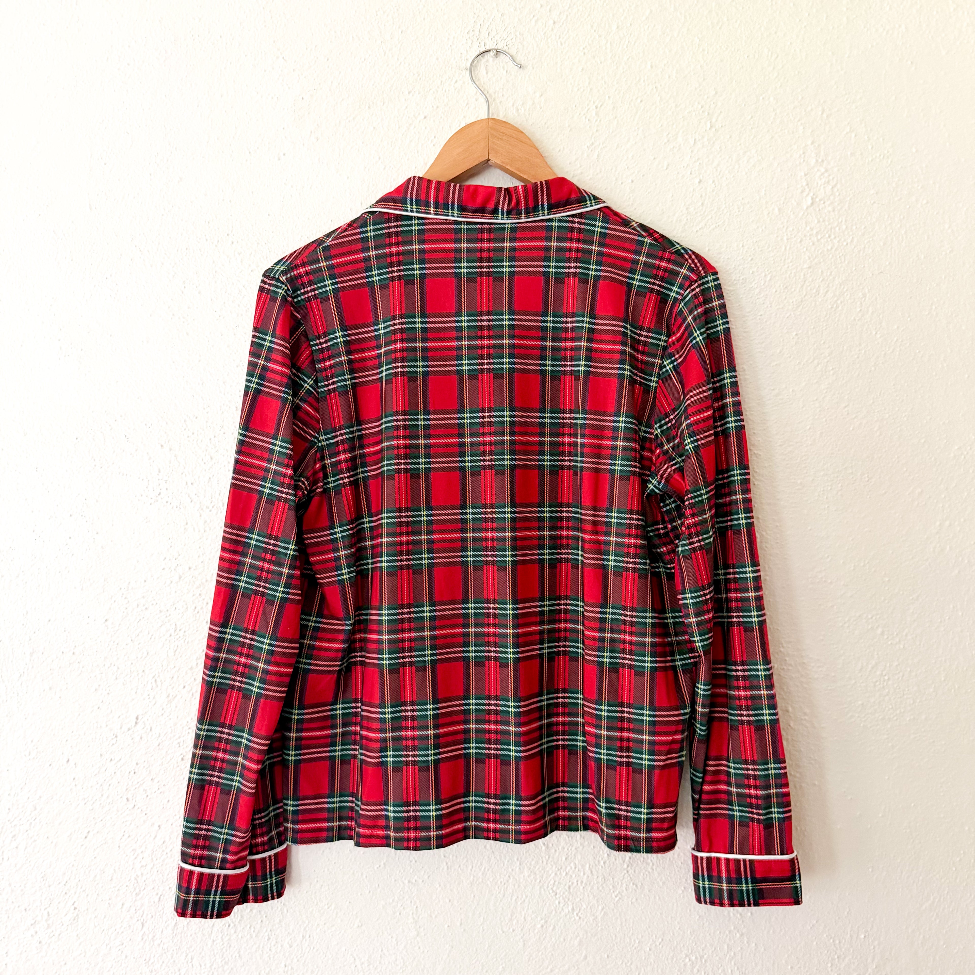 Classic Women's Red Holiday Plaid Pajama Set | S