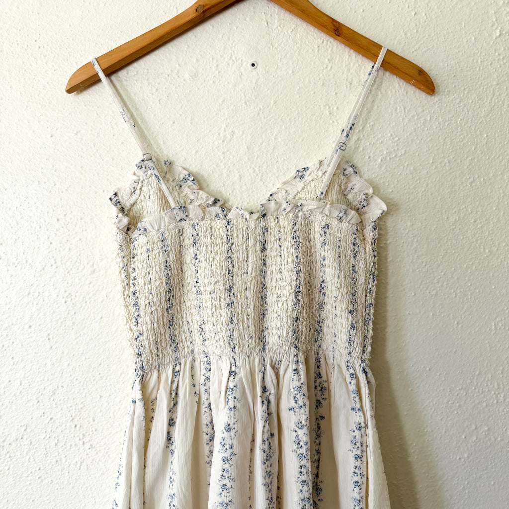 Petal & Pup Dulce Midi Dress in Dream Blue Floral | S