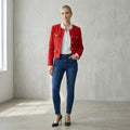 J.Crew Isabelle Lady Jacket in Ruby Red Tweed | 0