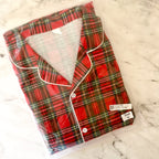Classic Men's Red Holiday Plaid Pajama Set | M