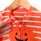 Carter's Halloween Jack-O-Lantern 2-Way Zipper Footed Sleeper | 3-6m