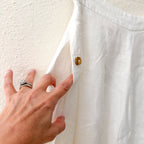 Reformation 100% Linen Button Side Pocket Maxi Skirt | 0