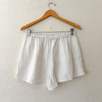Faherty White Dream Cotton Gauze Beach Shorts in White | S
