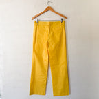 Burberry Golf Golden Yellow Cotton Golfing Straight Leg Trouser | 6