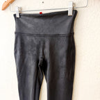 Spanx Black Faux Leather Leggings | XS