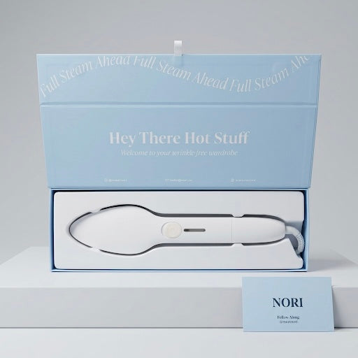 Nori "The Nori Press" White Handheld Steam Iron