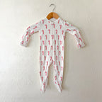 Primary Organic Candy Cane 2-Way Zipper Footed Sleeper | 6-9m
