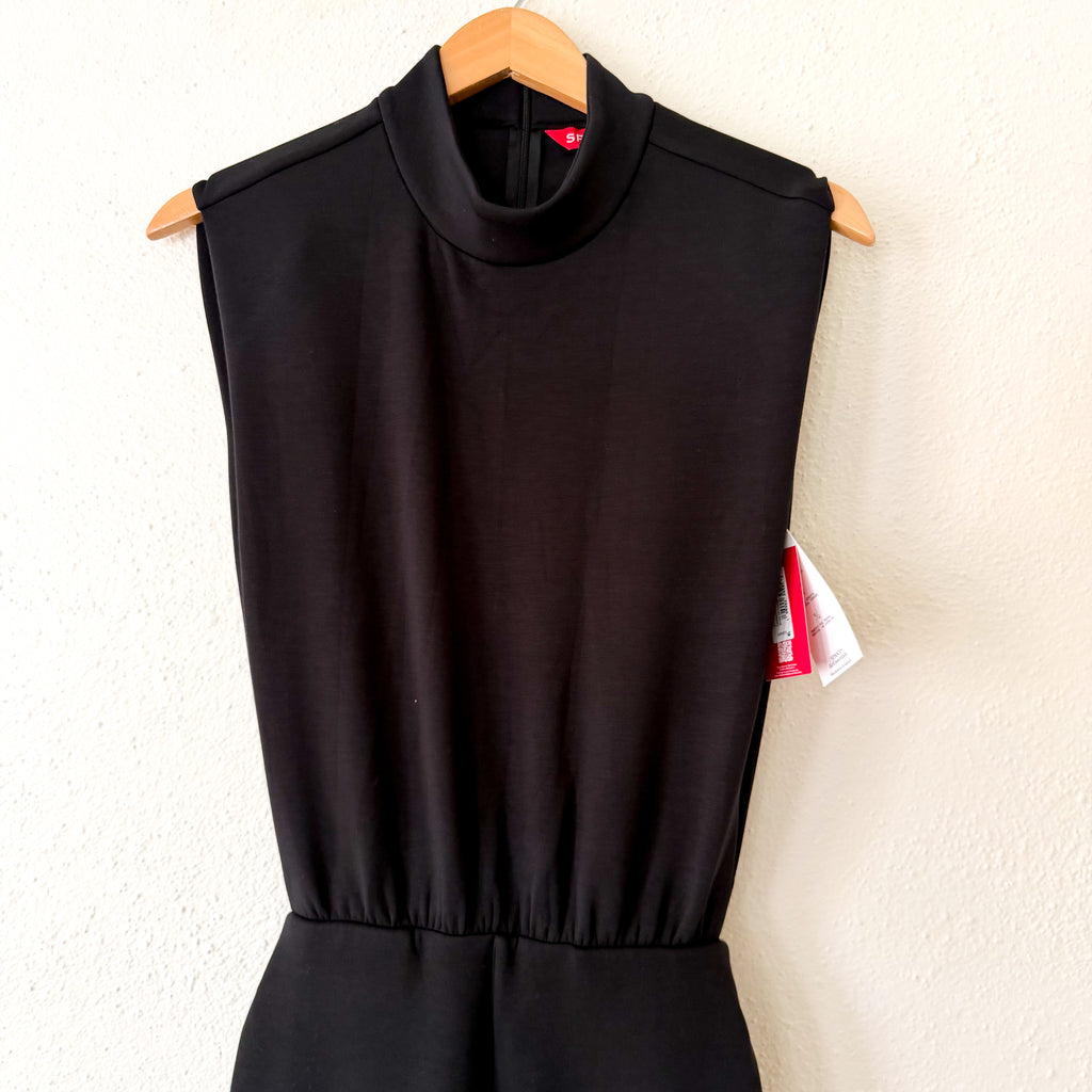 Spanx AirEssentials Black Mock Neck Petite Jumpsuit |XSP