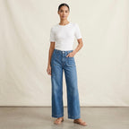 J.Crew Perfect Fit Crewneck Short Sleeve T-Shirt in White | XS