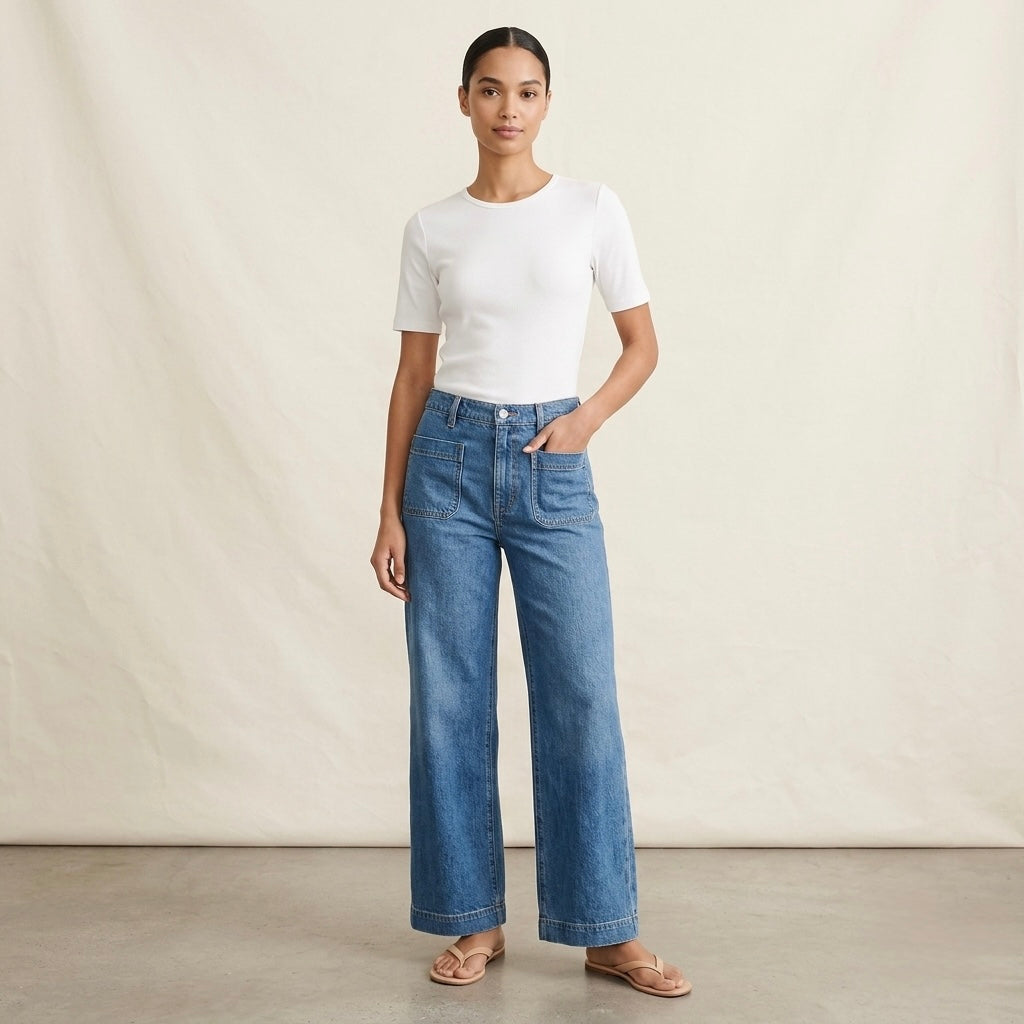 J.Crew Perfect Fit Crewneck Short Sleeve T-Shirt in White | XS