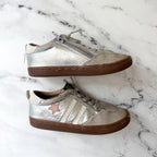 Old Soles Kids Wos Pink Star Champagne Leather Sneakers | 11