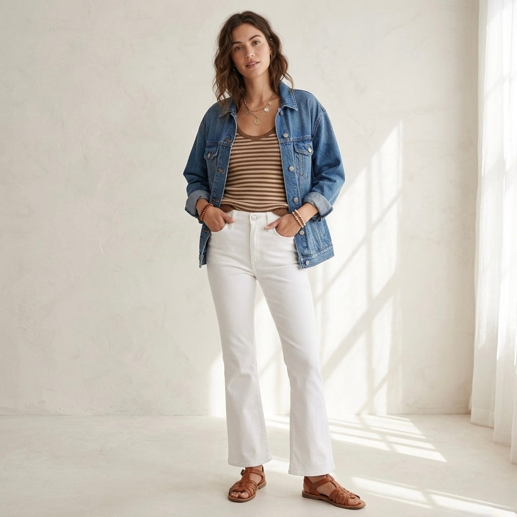 Madewell Mid-Rise Kick Out Crop Jeans in Pure White | 24