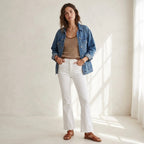 Madewell Mid-Rise Kick Out Crop Jeans in Pure White | 24