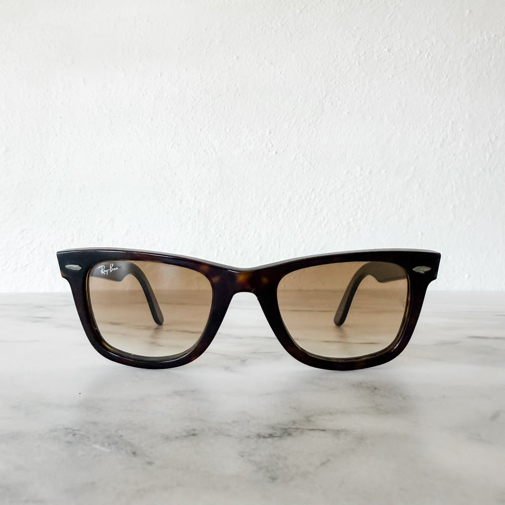 Ray-Ban Original Wayfarer Tortoise Sunglasses Light Brown Gradient