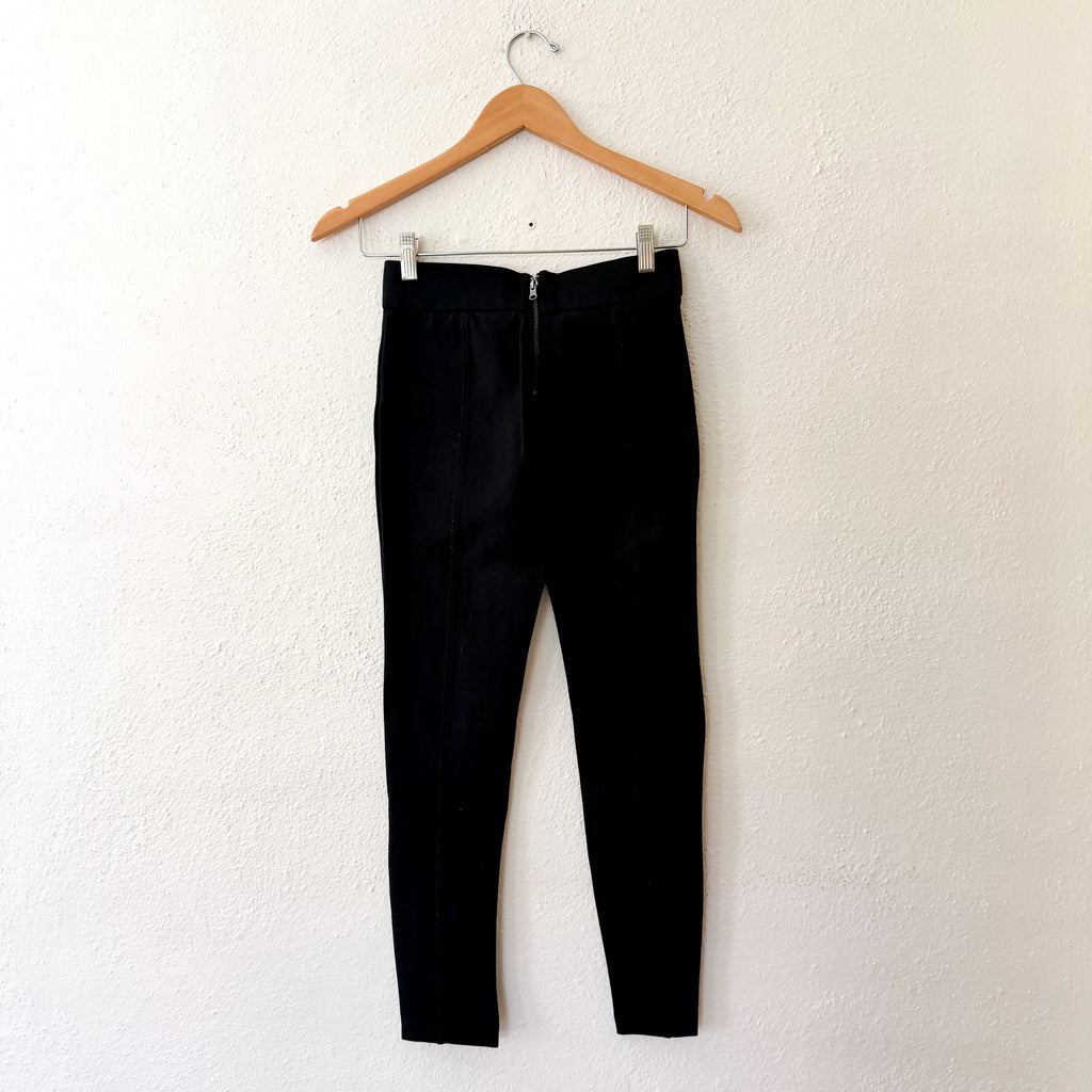 J.Crew Petite "Any Day" Skinny Pixie Pant in Black Stretch Ponte | XSP