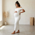 Bumpsuit The Bianca Maternity Maxi Dress in Ivory | XS