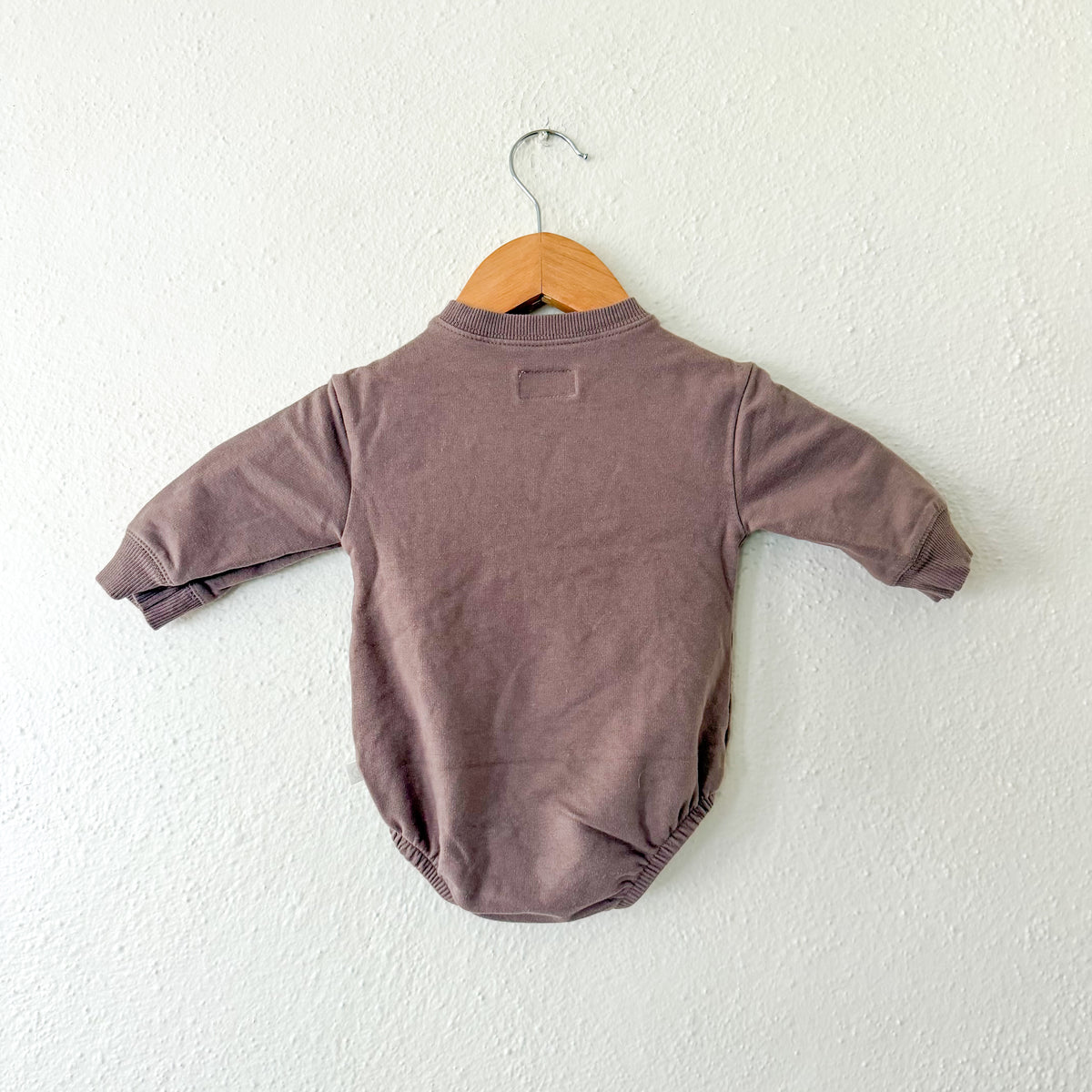 Little Planet Organic Brown 'Gobble Gobble' Long Sleeve French Terry Bodysuit | 3-6m