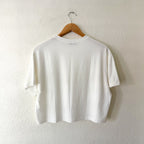 BumpSuit The Cloud Cropped Tee in Ivory | XS