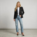 Lioness Black Double Breasted Blazer Jacket | XS