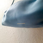 Mansur Gavriel Mini Cloud Clutch 100% Italian Lambskin Leather Purse | Cornflower Blue