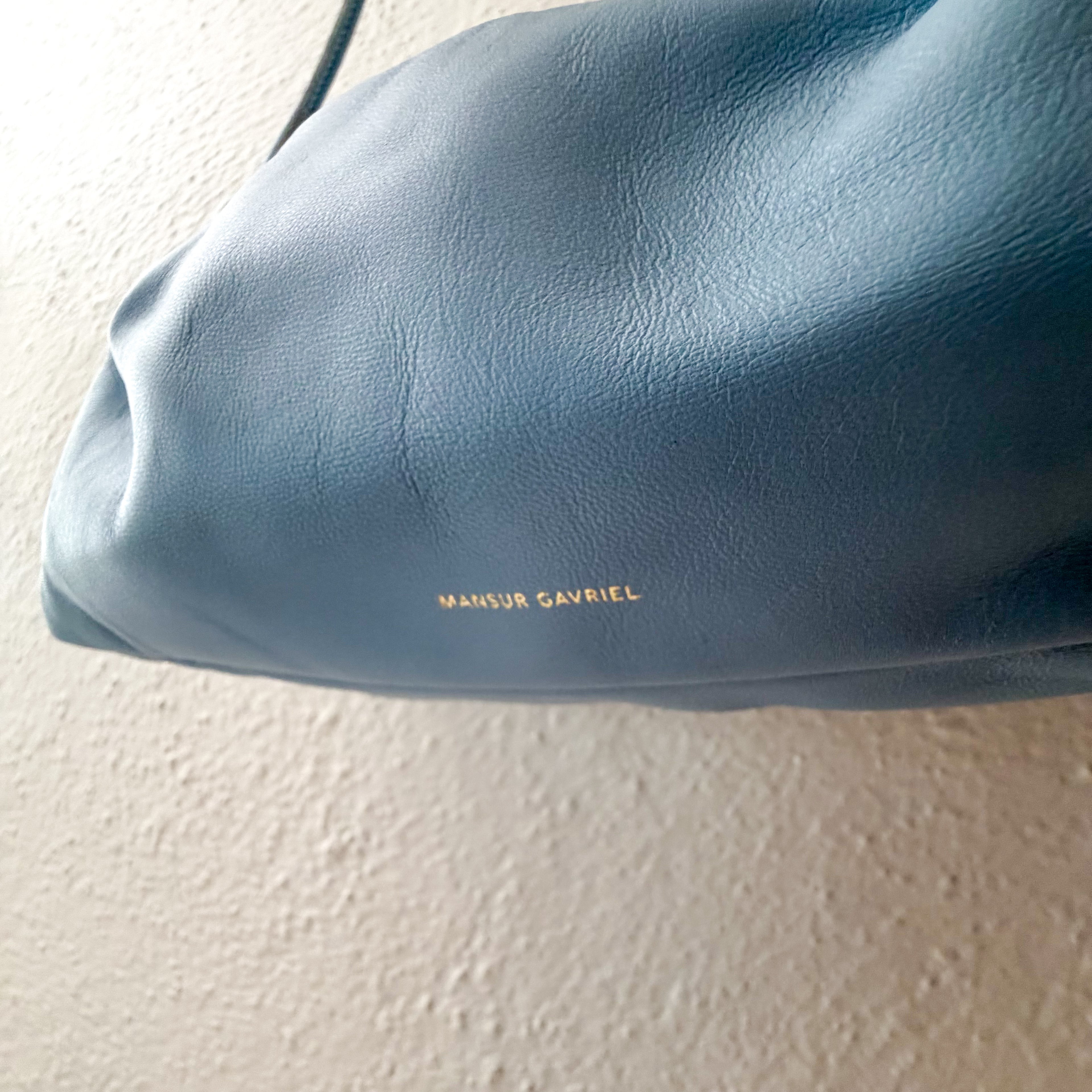 Mansur Gavriel Mini Cloud Clutch 100% Italian Lambskin Leather Purse | Cornflower Blue